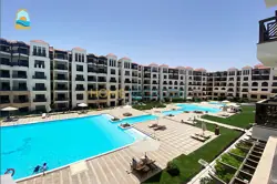 Two-bedroom apartment for daily rent with pool and sea view