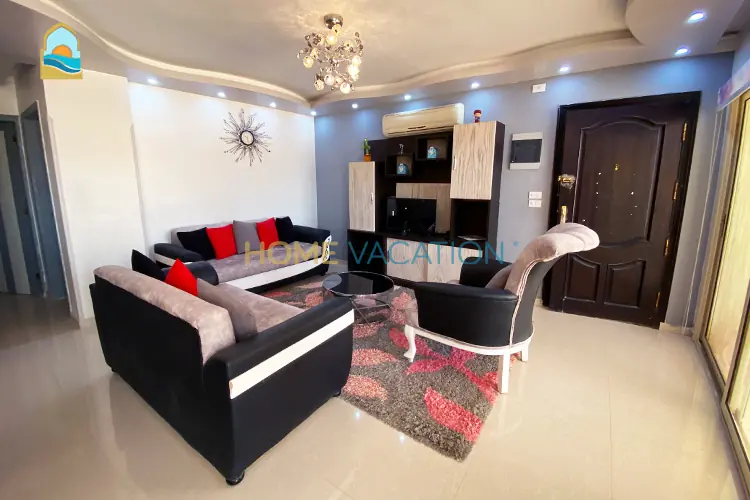 Two-Bedrooms apartment for rent in New Kawthar - Hurghada 